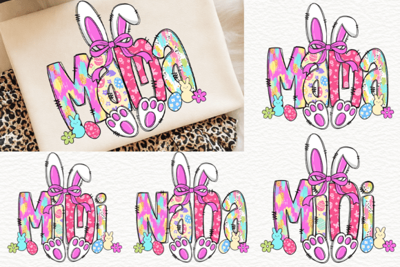 Brushstroke Mama Nana Mimi Mini Bundle: Your Easter & Spring Design Solution