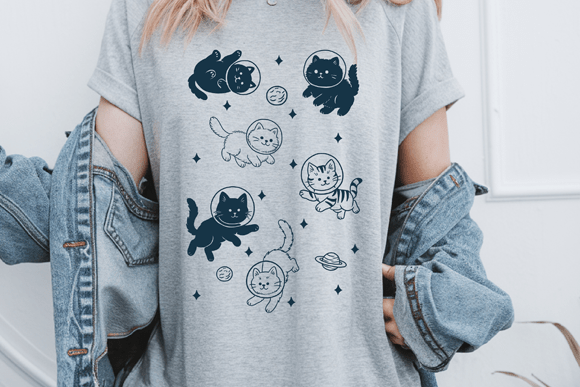 Cats in Space PNG | Funny Cosmic Cat: Beyond the Stars