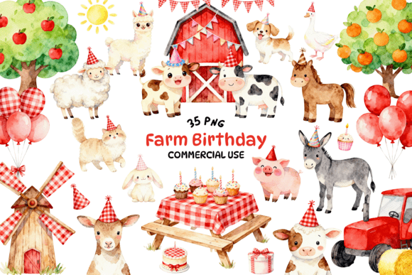 Charming Kawaii Farm Clipart for Memorable Designs