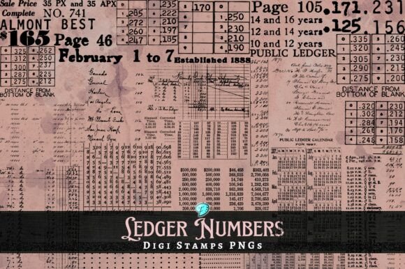 Reviving Vintage Charm with Ledger Numbers Digi Stamps
