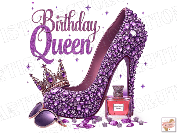 Sparkle and Celebrate with Glitter Birthday Girl Png