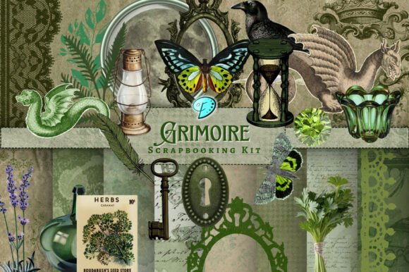 Unleash Your Dark Creativity with the Grimoire Scrapbooking Kit