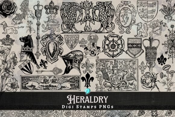 Unleashing Historical Elegance with Heraldry Digi Stamps