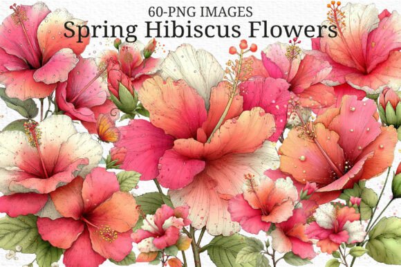 Whimsical Spring Hibiscus Flowers PNG: A Designer's Guide